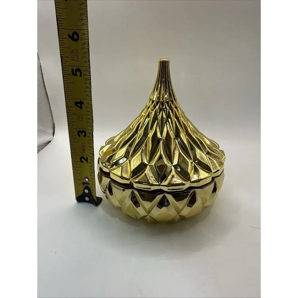 Godinger Hershey's Kisses Electroplated Candy Dish in Gold